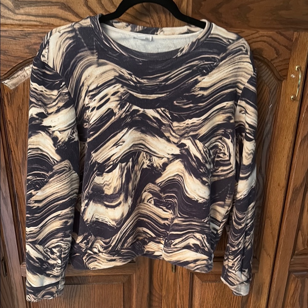 Marble Print Women's Top